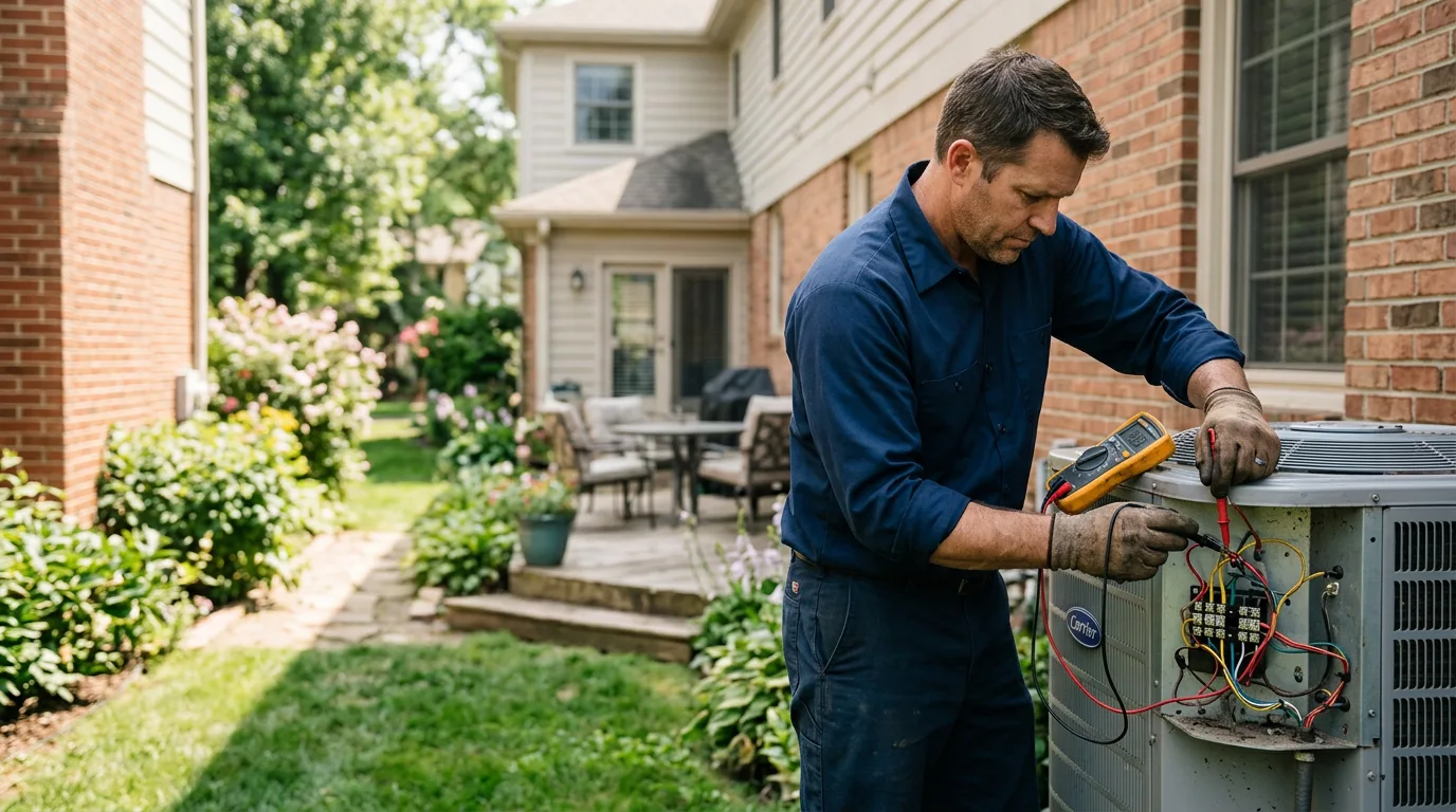 HVAC technician working near West Stewartstown, NH